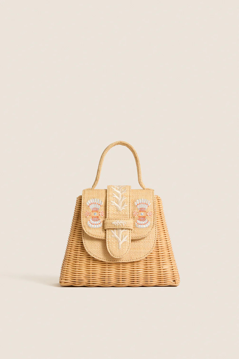 Natural and Multi Petite Lady Bag Coral Sands | Tuckernuck (US)