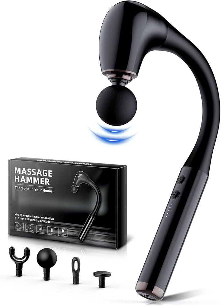 FVZ Massage Gun with Upgraded Extension Handle, 10MM Massage Gun Deep Tissue, Back Massager, Musc... | Amazon (US)