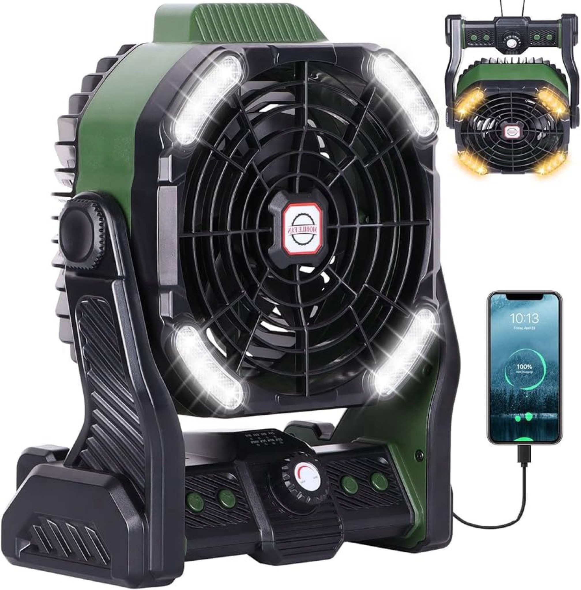 This is the ultimate portable fan for staying cool this summer! 

Perfect foroutdoor adventures! The TDLOL rechargeable camping fan is powered by a rechargeable battery, fully charging in just 6 hours with the included type-C cord. With its built-in type-C and USB output ports, you can conveniently charge the fan or use it as a power bank for other devices—ideal for camping trips, fishing, power outages, hurricanes, and more.

This versatile fan features a double blade design for powerful airflow and stepless speed regulation to meet your specific cooling needs. The 270° pivoting head allows you to direct the breeze exactly where you need it. Despite its strong performance, the fan operates quietly with the latest brushless motor technology and ultra-thin blades, ensuring minimal noise (<28db) for uninterrupted sleep and comfort.

The fan also includes an LED lantern with three brightness settings, providing soft, non-glaring light that’s perfect for nighttime activities. Whether you're reading, studying, or simply enjoying the outdoors, this fan has got you covered.

Enjoy up to 36 hours of cool air with the rechargeable battery, freeing you from the need to find an outlet. It’s the ideal battery-operated fan for those hot summer days. Plus, the fan serves as an emergency power source for charging your GPS or phone.

The package includes a Type-C fast charging cable and comes equipped with warning and daylight indicators to remind you when it’s time to recharge. Stay cool and comfortable on your next adventure with the TDLOL rechargeable camping fan!

#LTKSummerSales #LTKSaleAlert #LTKFindsUnder50