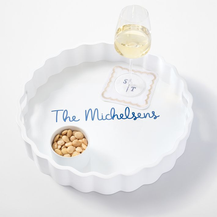 Bloom Lacquer Round Tray | Mark and Graham