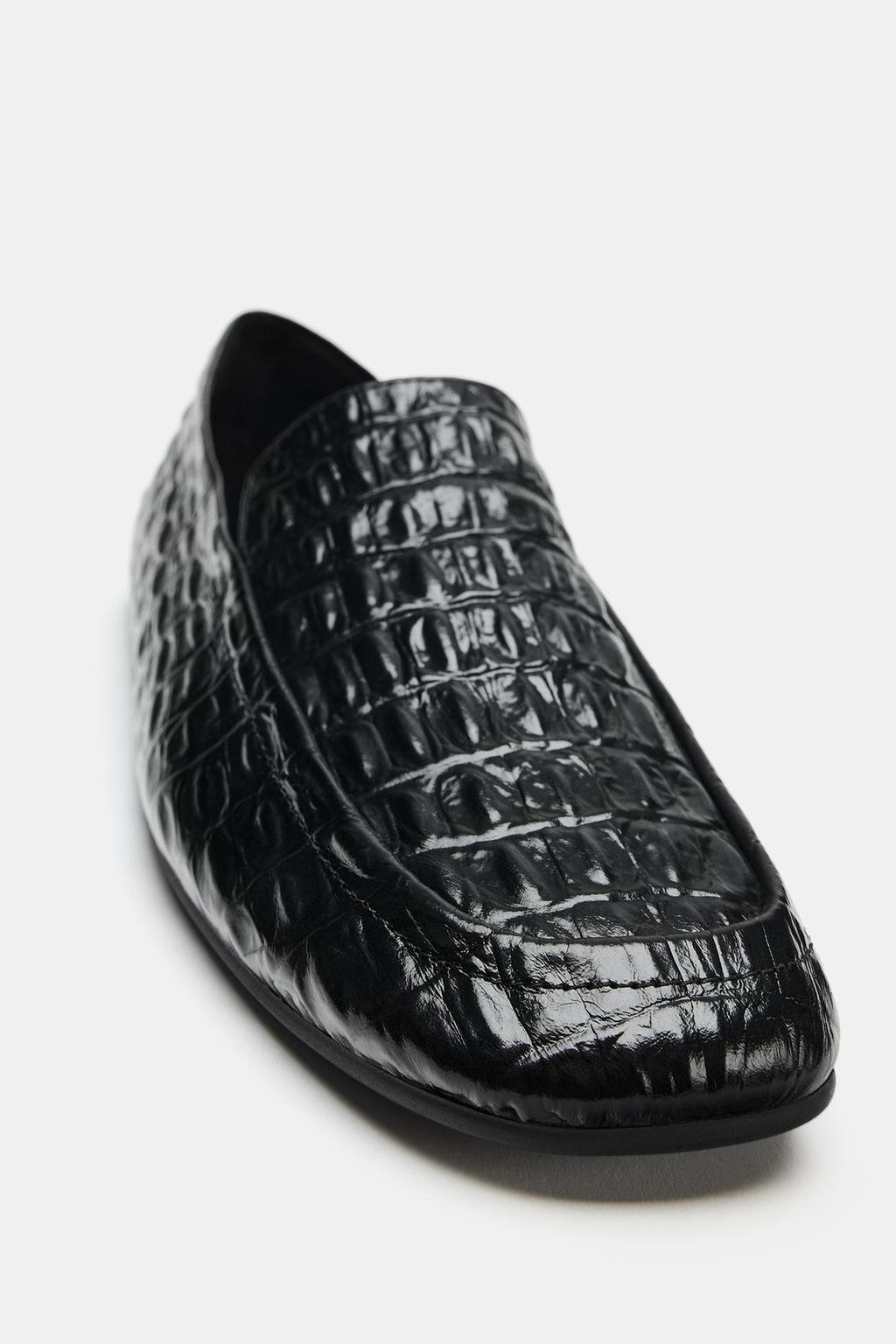 TEXTURED LEATHER LOAFERS LIMITED EDITION | Zara US