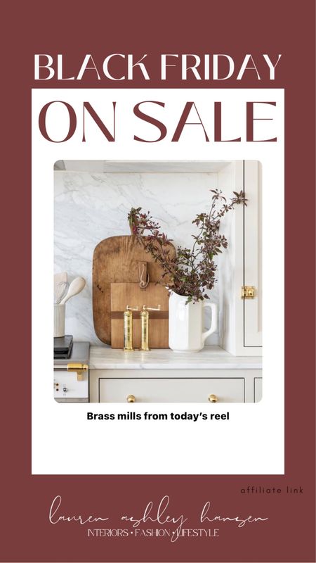 Brass mills from today’s reel on sale everywhere right now! I love functional beauties 🥰🥰

#LTKhome #LTKGiftGuide #LTKCyberWeek