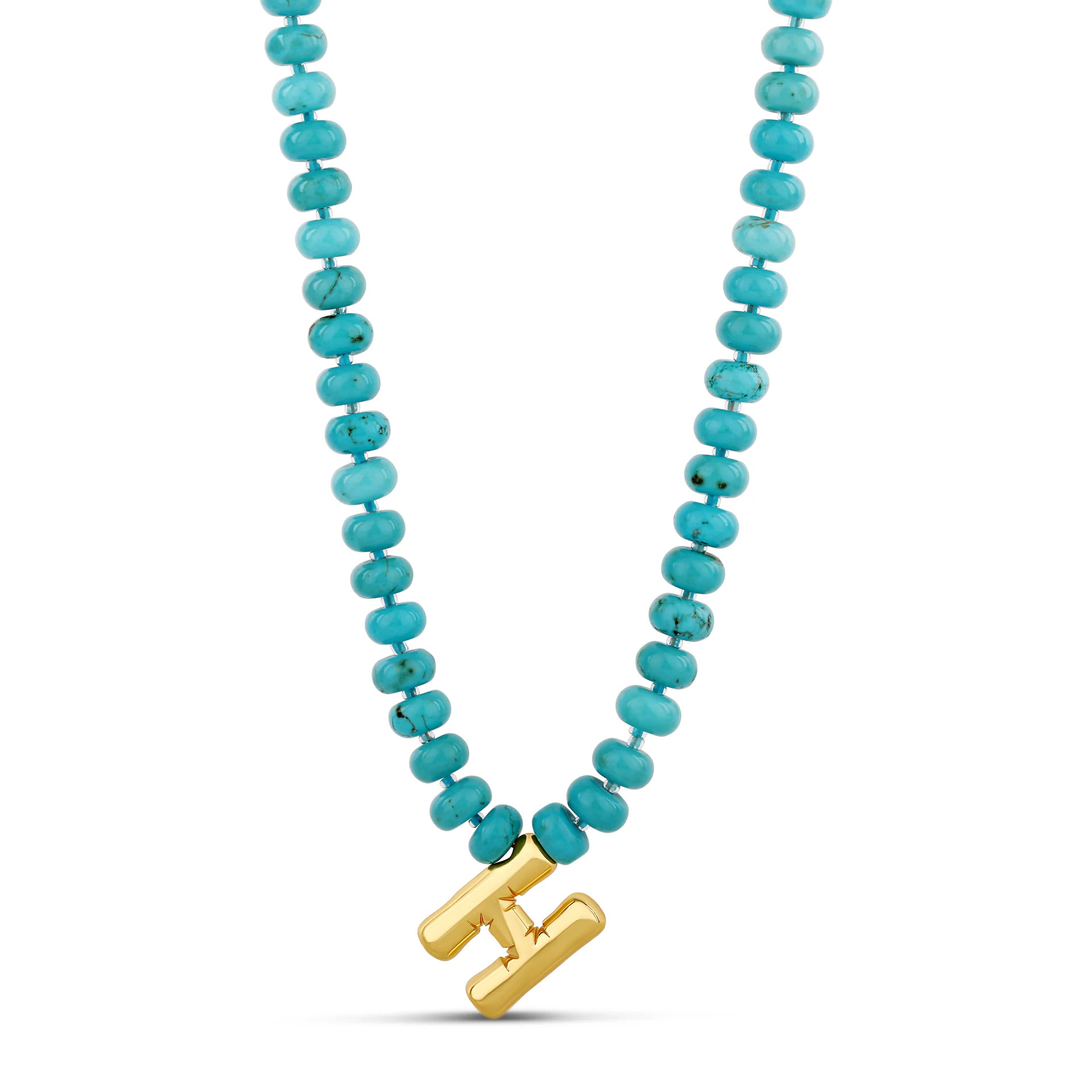 Bubble Initial Beaded Necklace | Hannah B Jewelry
