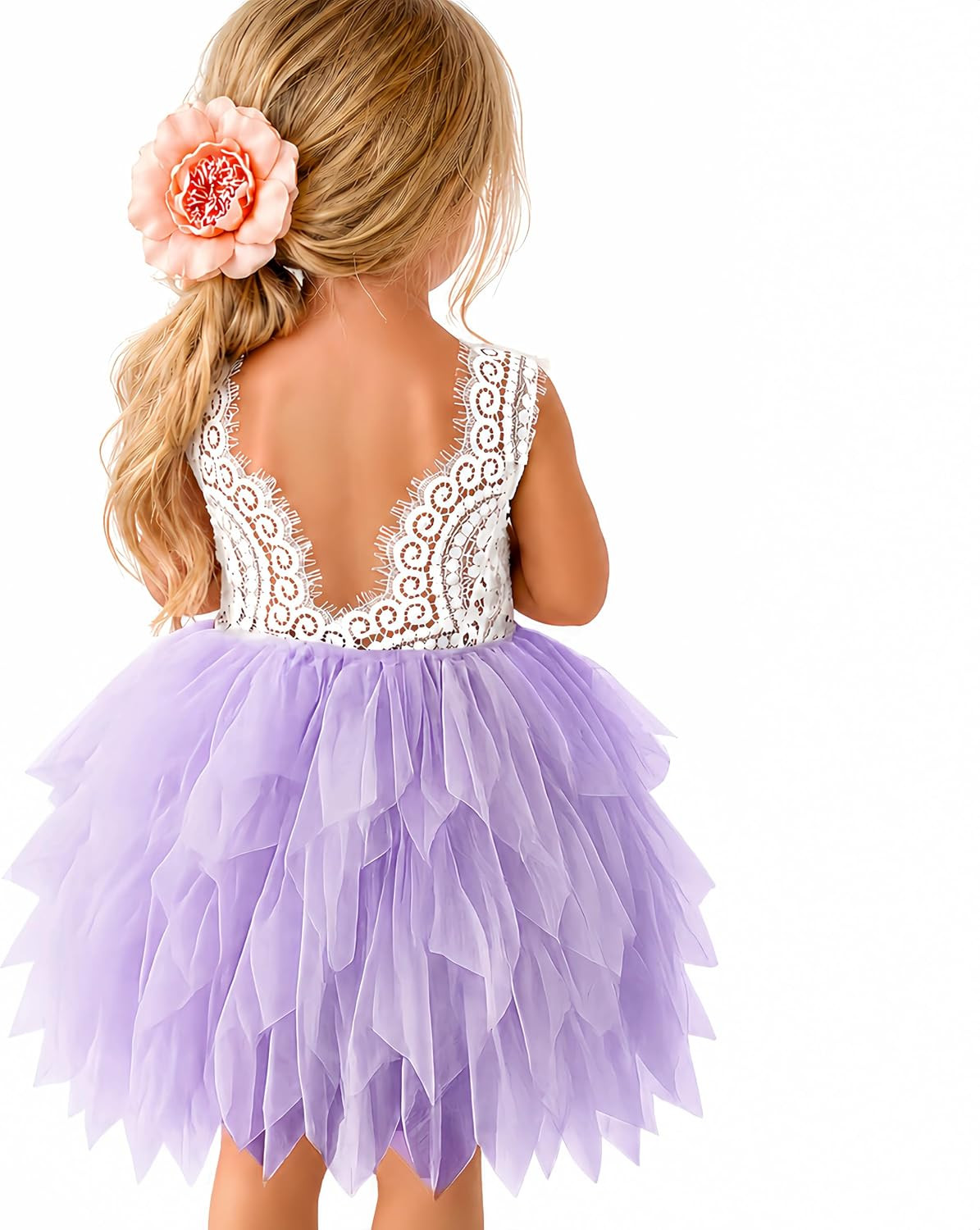 Topmaker Backless A-line Lace Back Flower Girl Dress | Amazon (US)