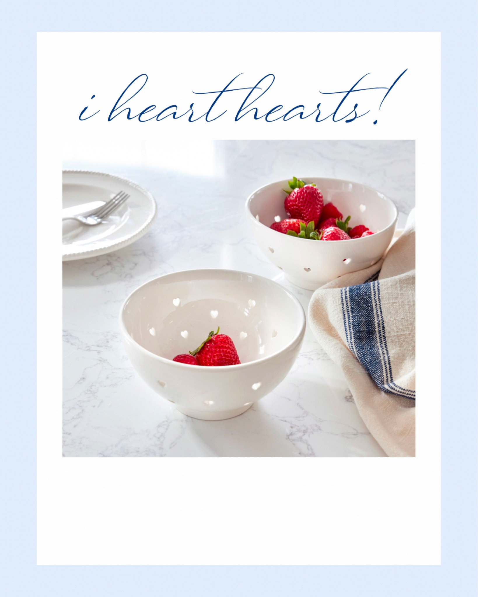 Heart colanders! 

Heart bowl | heart ceramic servingware | Valentine's Day | Valentine's Day decor | Valentine's Day decorations | Valentine's Day table | Valentine's Day ideas | Valentine's Day party | Valentine's Day dress | scalloped heart dress | toddler dress | Valentine's Day pillow | Valentine's Day doormat | heart doormat 

#LTKSeasonal #LTKfindsunder50 #LTKhome