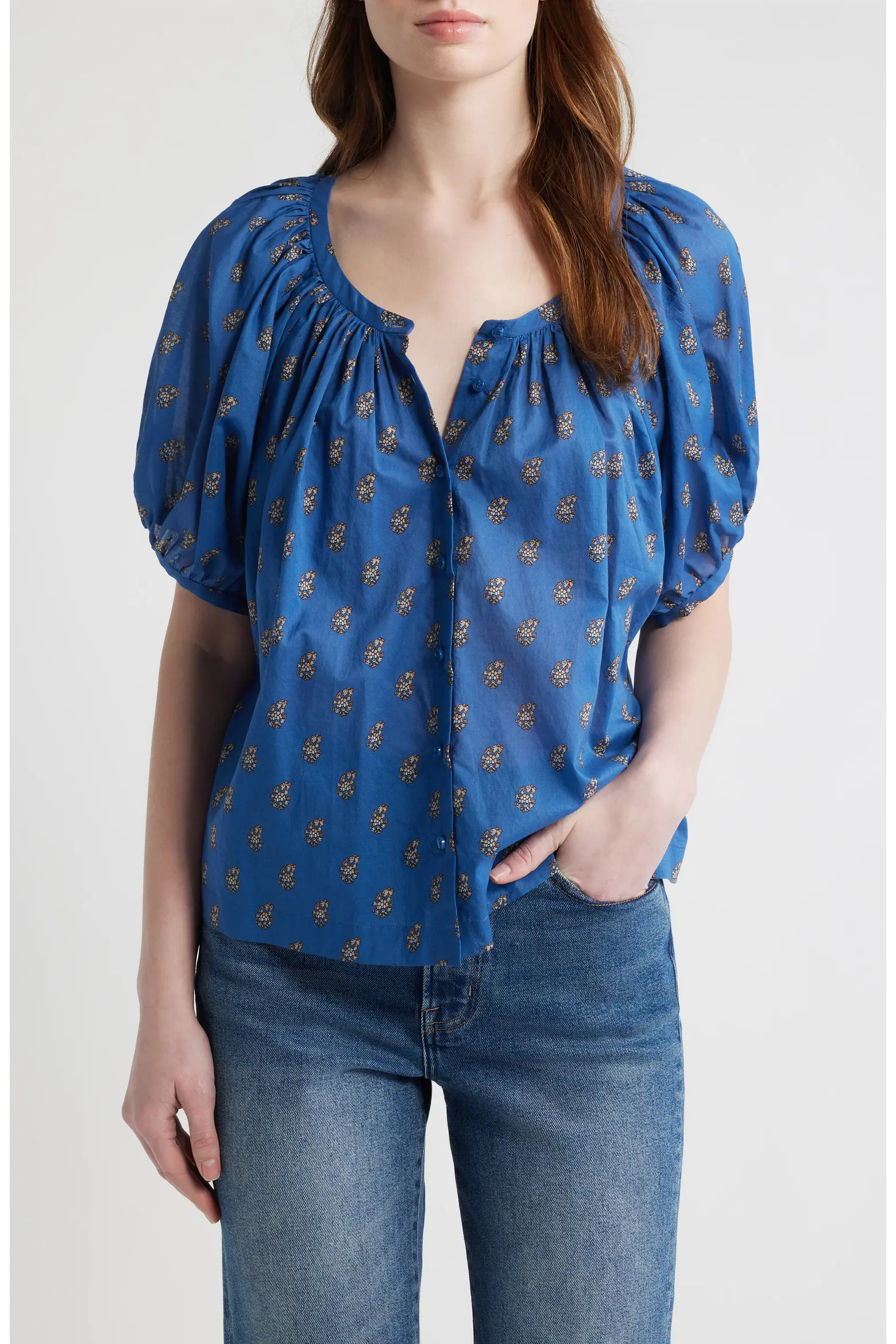 June Gingham Organic Cotton Top (Women) | Nordstrom | Nordstrom