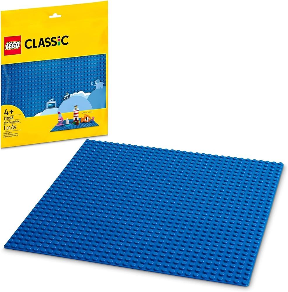 LEGO Classic Blue Baseplate Square 32x32 Stud Foundation to Build, Play, and Display Brick Creati... | Amazon (US)