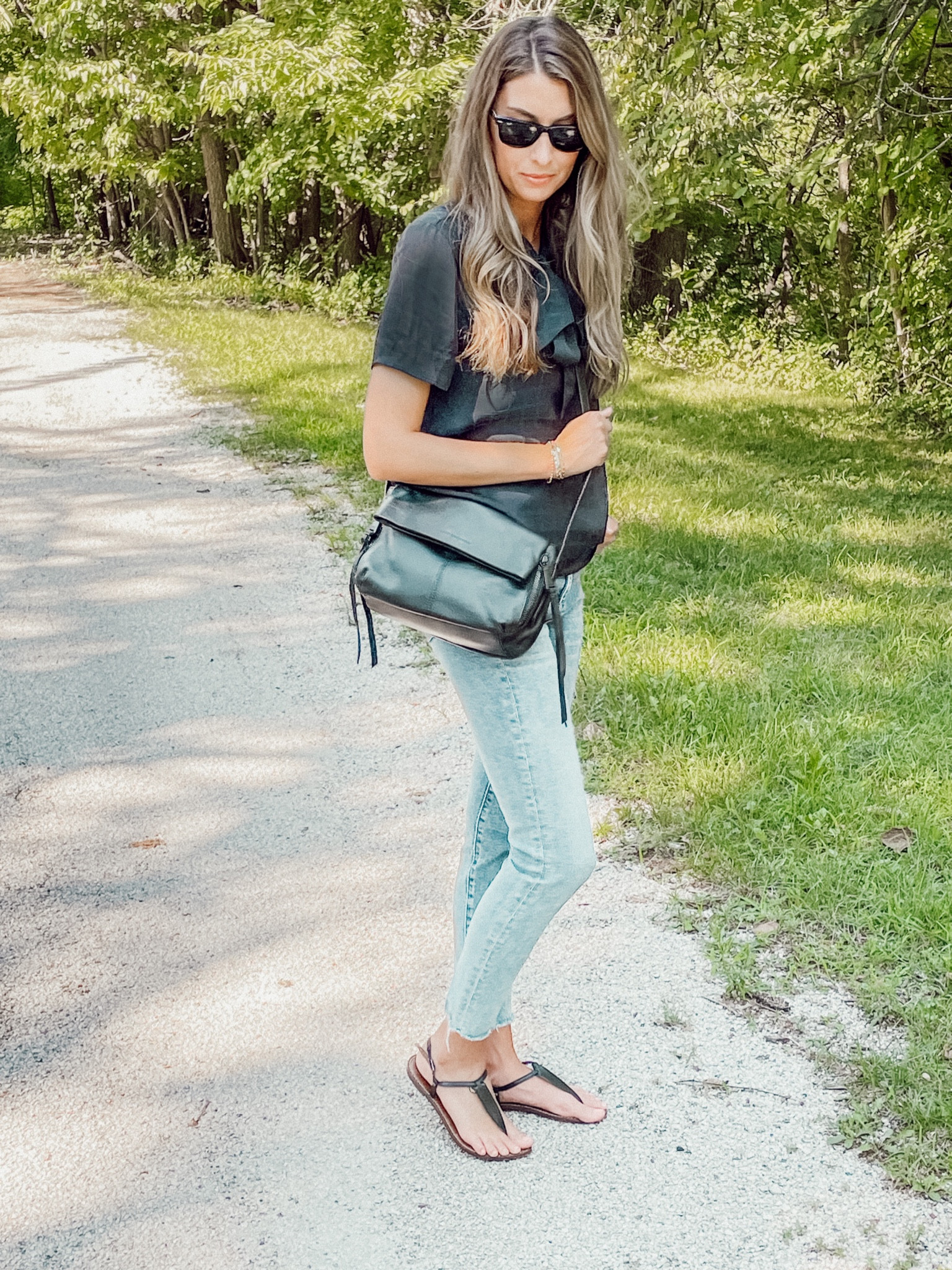 Who is heading back to school this week in some form?🤦‍♀️🙋🏼‍♀️ Summer sure does fly by but I plan on still finding ways to enjoy the weather in the coming weeks! In other news- I’m loving my new handbag from @aimeekestenberg. I have a bum bag from her line and it was overused so much this summer! 🖤 This bag will definitely be a fall staple! 

#LTKworkwear #LTKitbag #LTKBacktoSchool