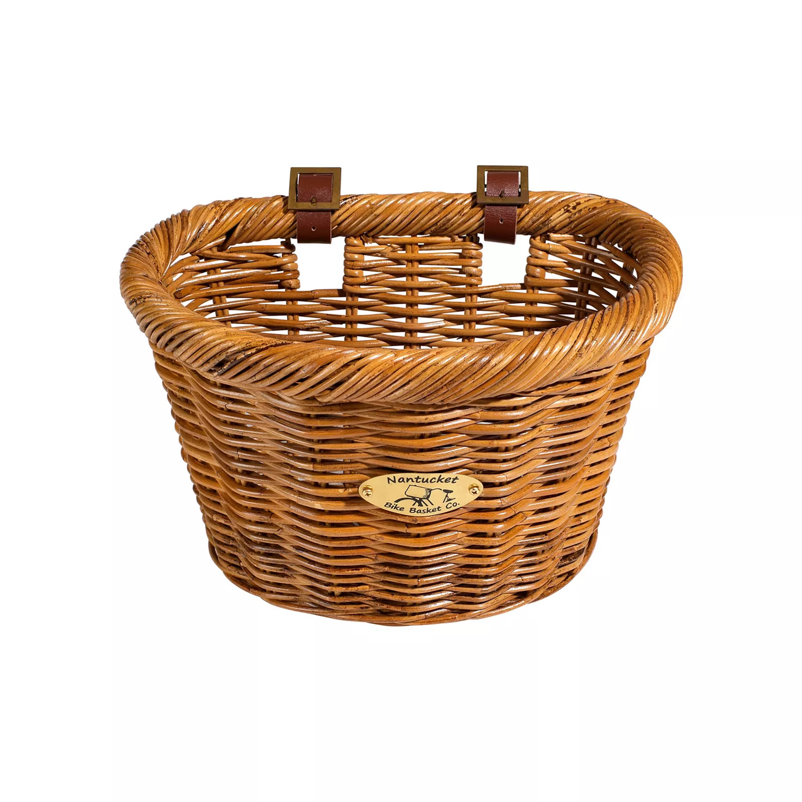 Nantucket Bicycle Basket Co. Cisco Honey D-Shape Bike Basket, Med Yellow | Kohl's