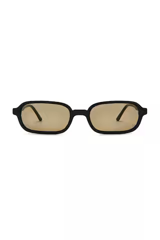 Otra Frankie Sunglasses in Black & Olive from Revolve.com | Revolve Clothing (Global)