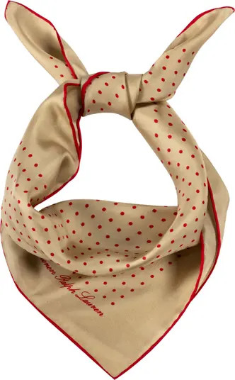 Polka Dot Square Silk Scarf | Nordstrom
