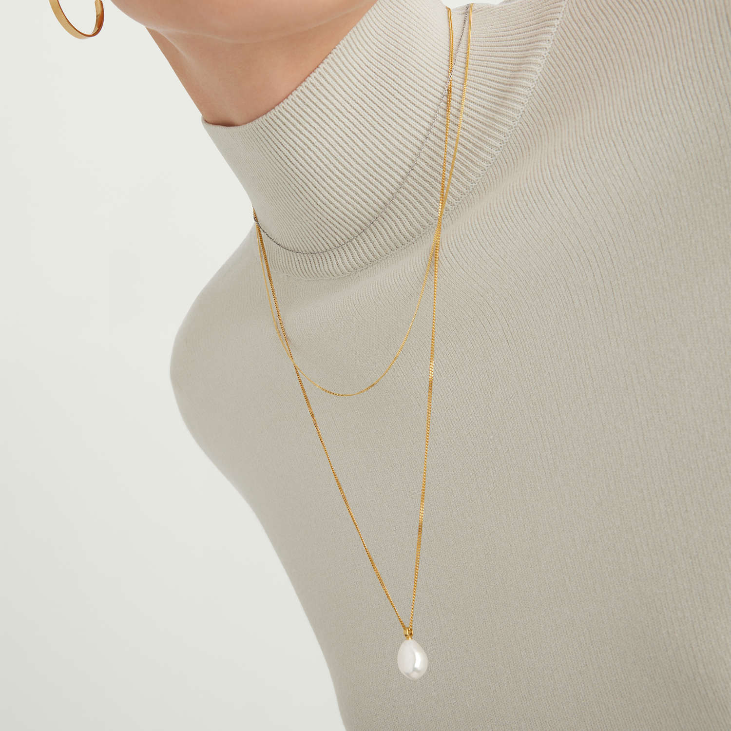 Bold Pearl Pendant Necklace - C$178 | Mejuri (Global)
