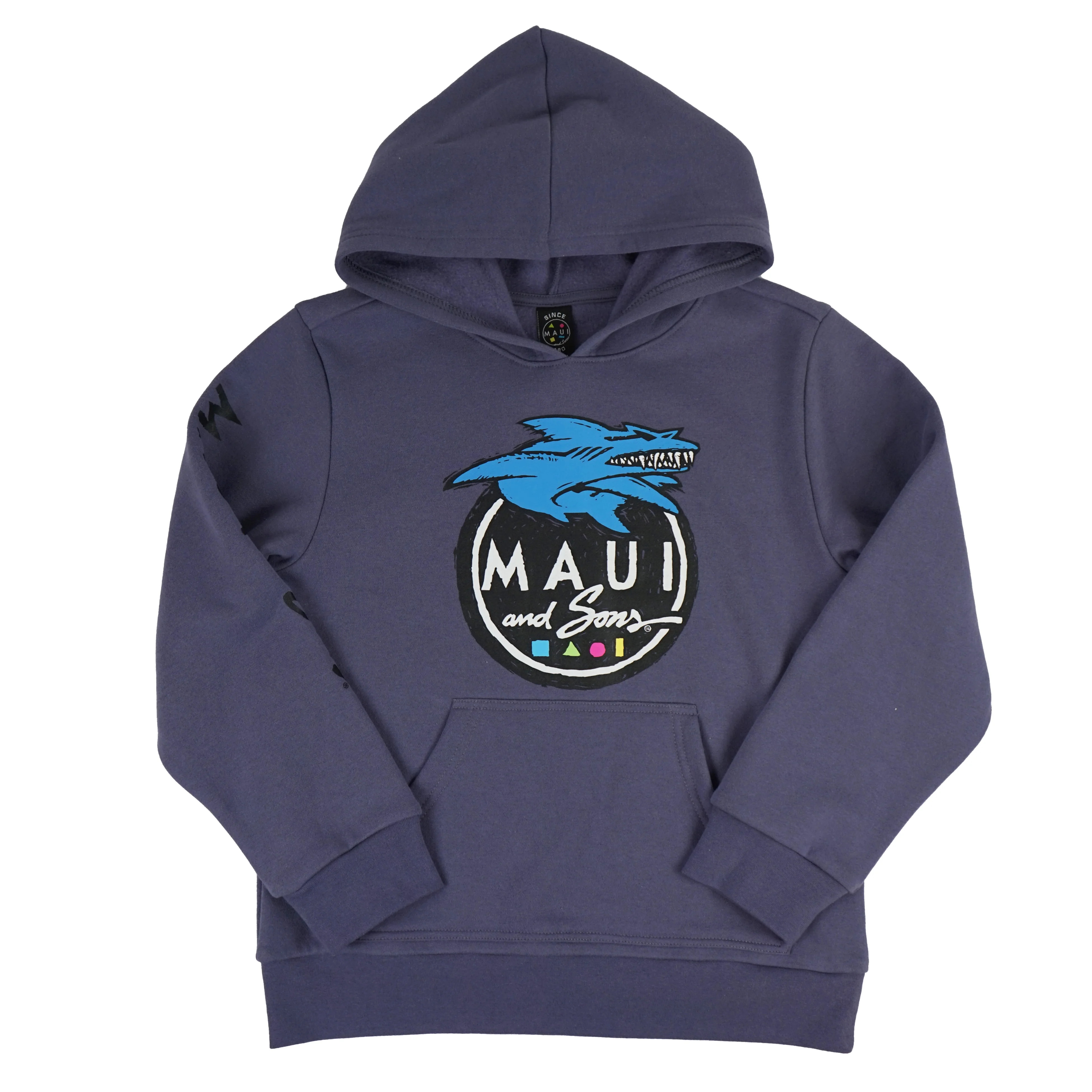 Maui and Sons Boys Fleece Hoodie, Twisted Logo Pullover, Dusk, Back-to-School Warm Layer - Walmar... | Walmart (US)