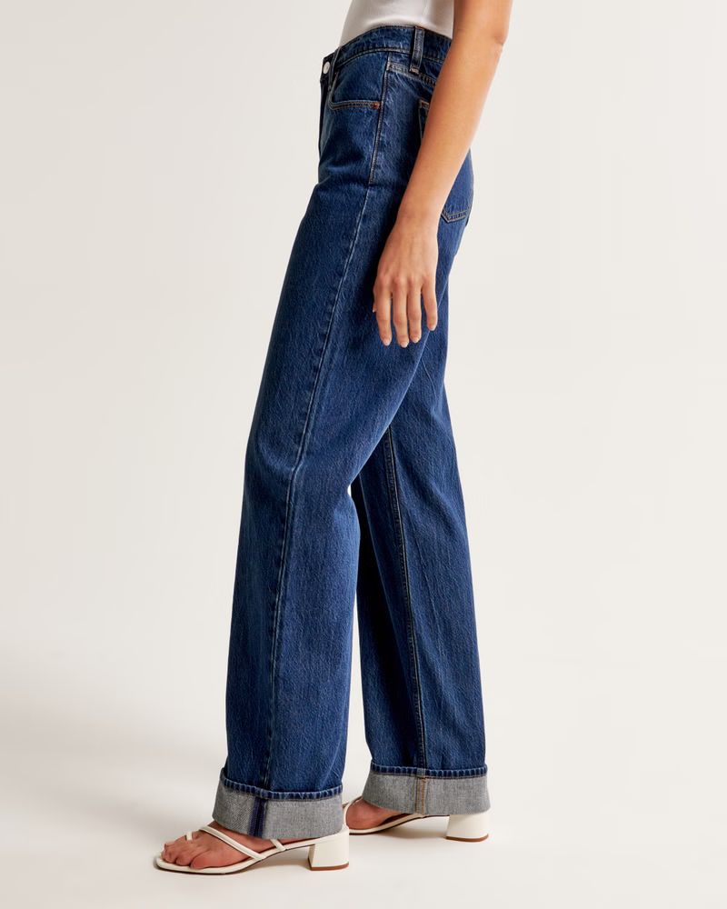 Women's High Rise Loose Jean | Women's Bottoms | Abercrombie.com | Abercrombie & Fitch (US)