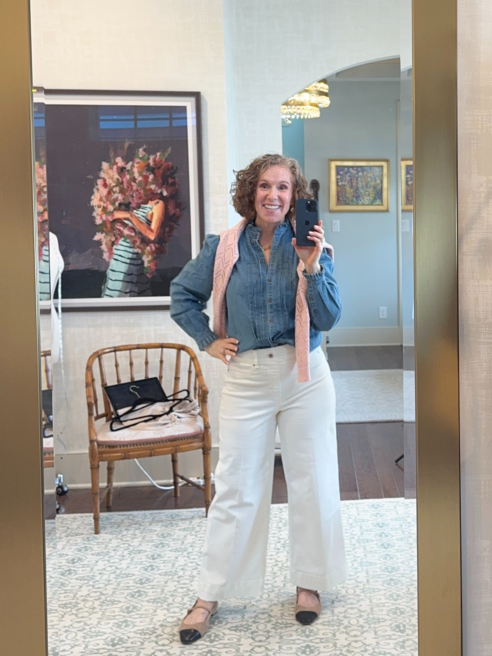 Styling white jeans for Spring! 

 #LTKOver40 #LTKStyleTip #LTKWorkwear