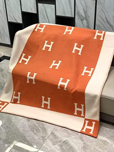 Wool H Blanket,All Season Wool Soft and Lightweight Reversible Blankets,Super Soft Throw Blanket for | Amazon (US)