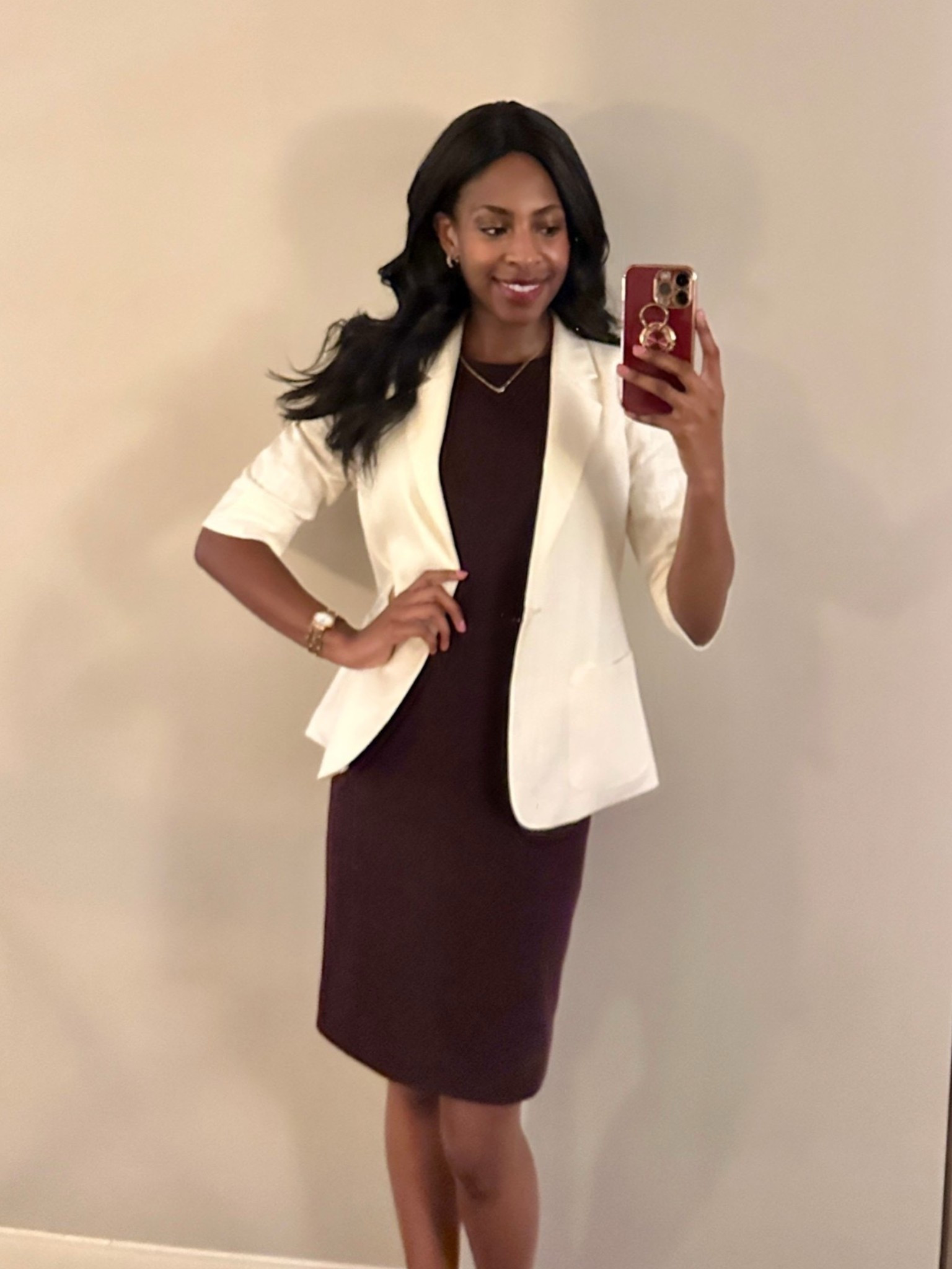 This 100% cotton blazer is such a nice neutral staple. Works for casual or dressed-up looks.

Wearing size small (5’9”)
.
.
.
.
.
white cotton blazer, amazon blazer jacket, 100% cotton blazer, affordable blazer amazon, casual blazer outfit, lightweight blazer, soft girl layering, chic layering piece, amazon fashion 2025, neutral outfit essential, blazer under $50, work to weekend blazer, feminine amazon style, capsule wardrobe blazer, LTKspringstyle, LTKfalltransition, LTKunder50
