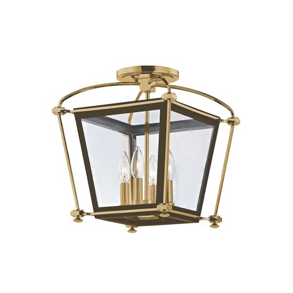 Hollis 4 -Light 12.75" Semi Flush Mount | Wayfair North America