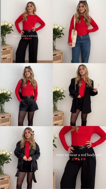 Ways to wear a red bodysuit!

#LTKstyletip #LTKSpringSale #LTKeurope