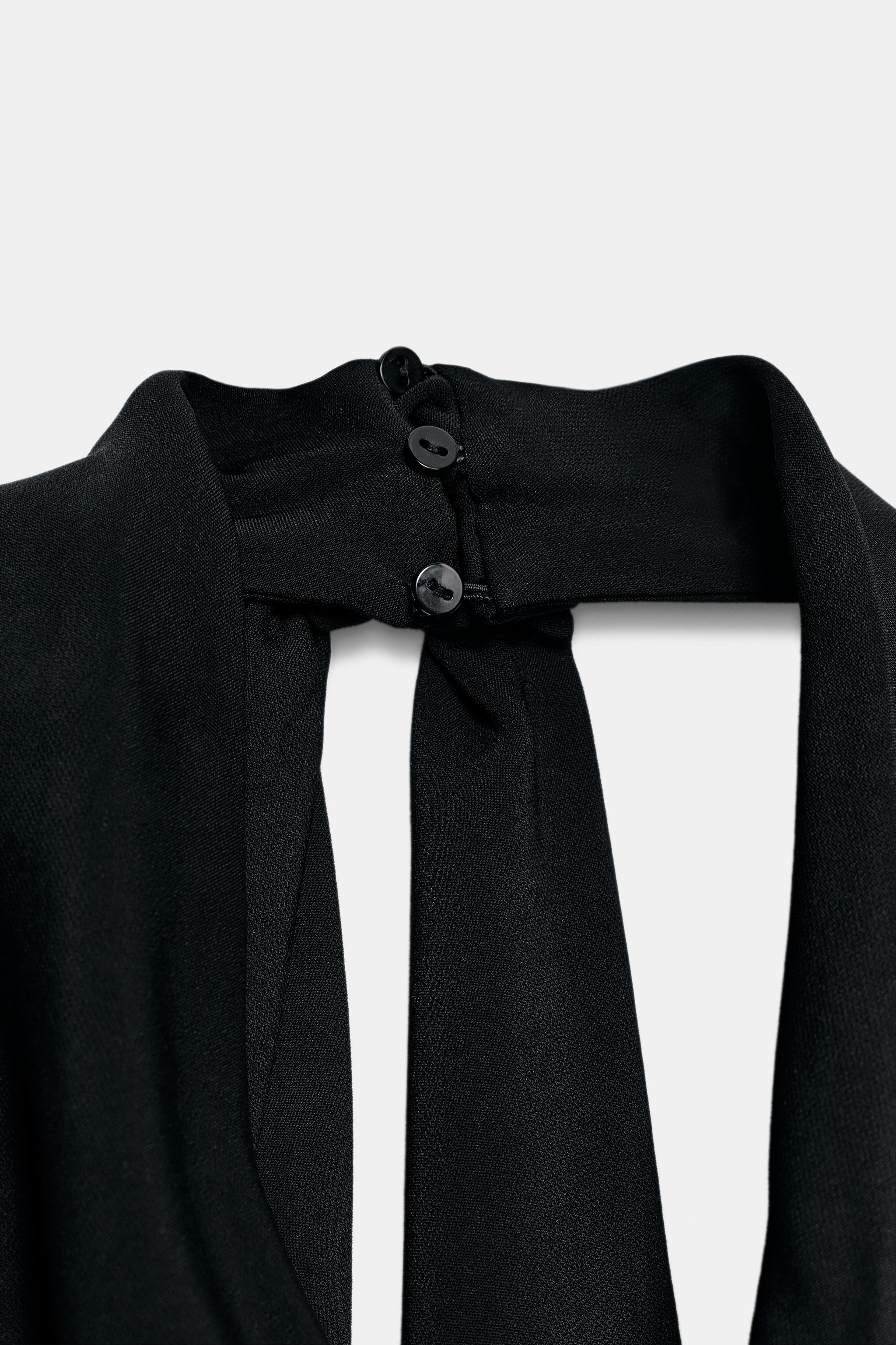 ZW COLLECTION HALTERNECK FRINGED DRESS | Zara UK