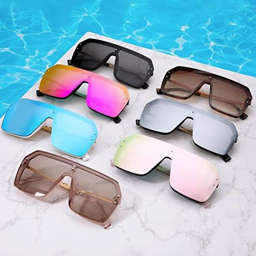 FEISEDY Classic Siamese One Piece Sunglasses Nice Rimless Stylish Retro Design for Women Men B257... | Amazon (US)