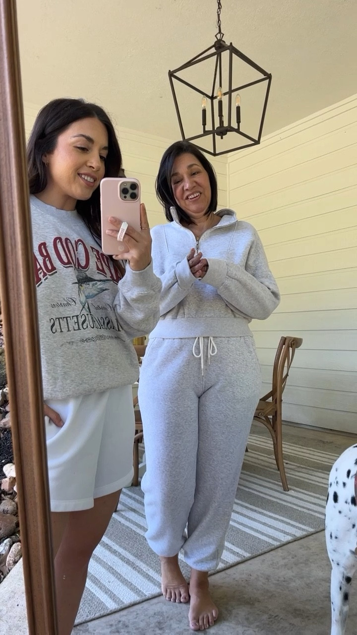 Sunday sweats part 2! Mom’s opinion on these sweats I am so obsessed with! Grab yours at Abercrombie and I promise you will see why we love them too! 

#LTKunder50 #LTKunder100 #LTKFind