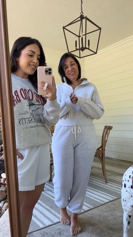Sunday sweats part 2! Mom’s opinion on these sweats I am so obsessed with! Grab yours at Abercrombie and I promise you will see why we love them too! 

#LTKunder50 #LTKunder100 #LTKFind
