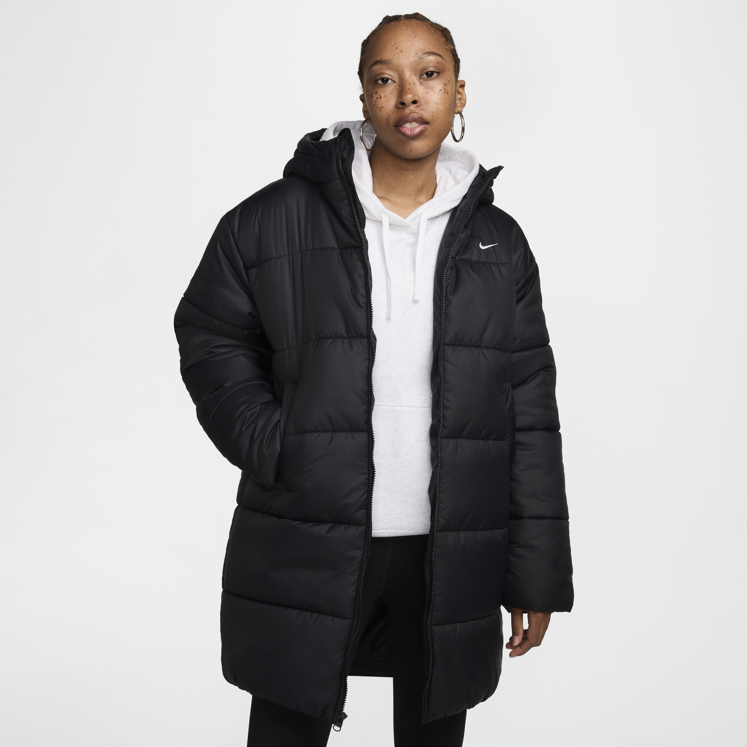 Women's Nike Sportswear Classic Puffer Therma-FIT Loose Parka in Black | FZ5903-010 | Nike (US)