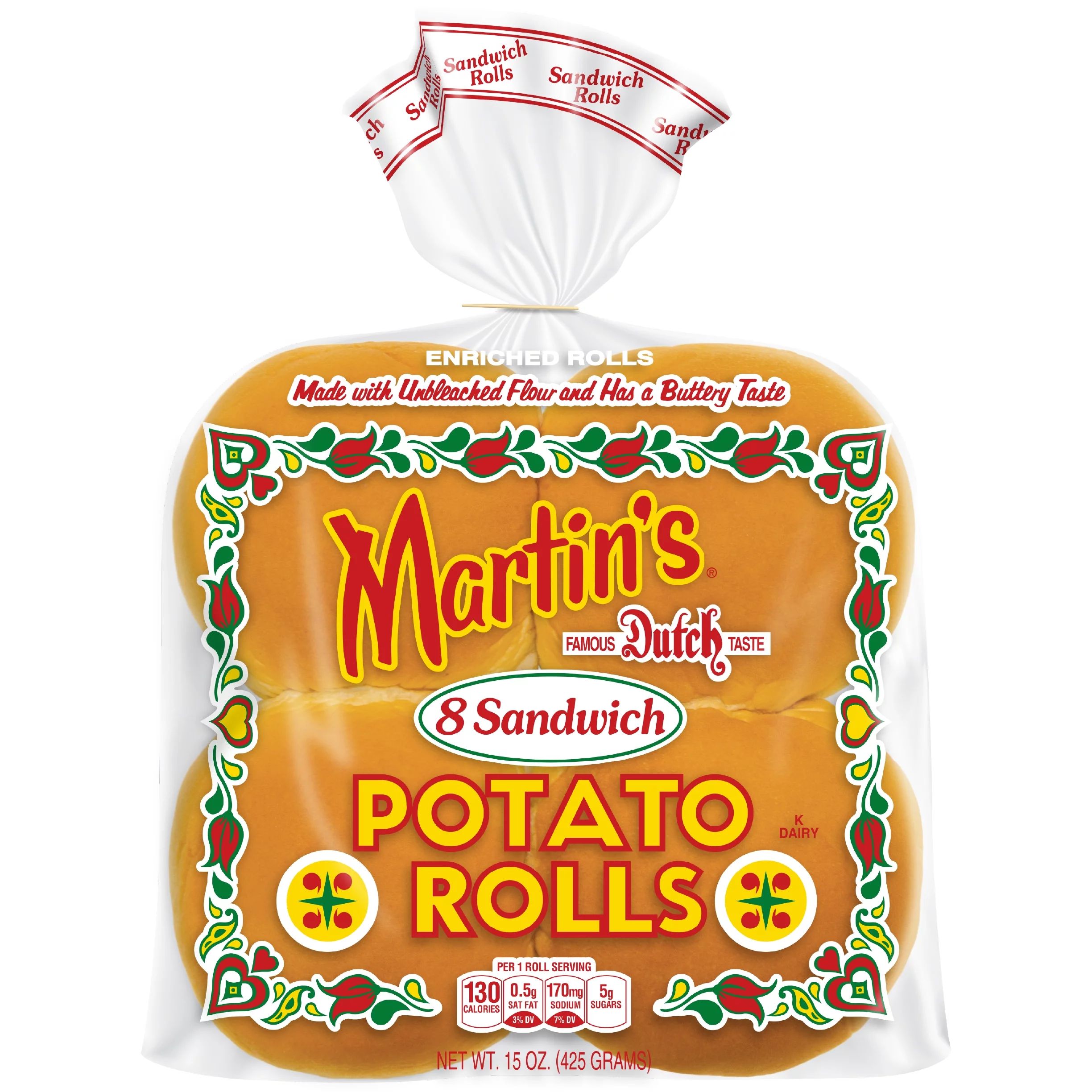 Martin's Potato Sandwich Rolls, 8 Count | Walmart (US)