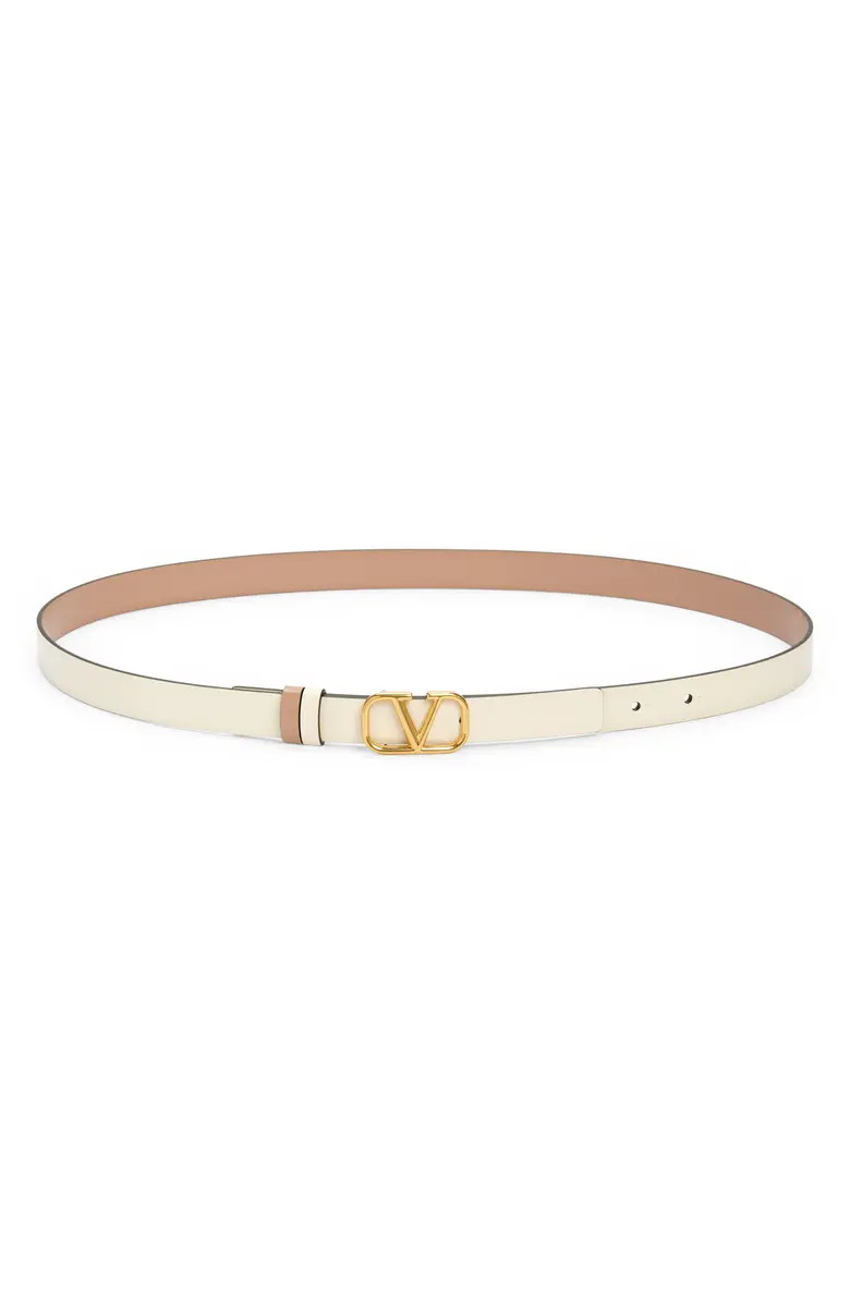 Valentino Garavani VLOGO Reversible Leather Belt | Nordstrom | Nordstrom