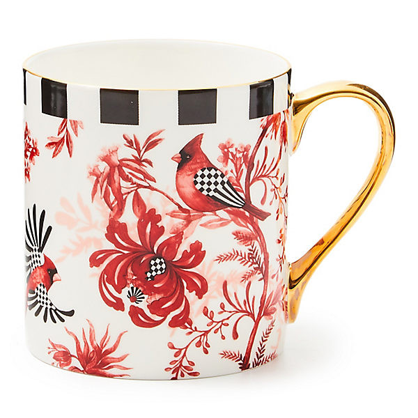 MacKenzie-Childs Cardinal Toile Mug | MacKenzie-Childs