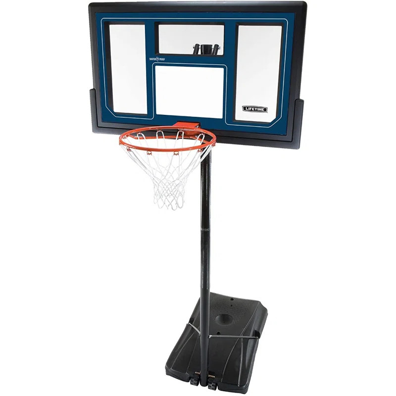Lifetime Height Adjustable Portable Basketball Hoop (50" Polycarbonate Backboard) | Wayfair North America