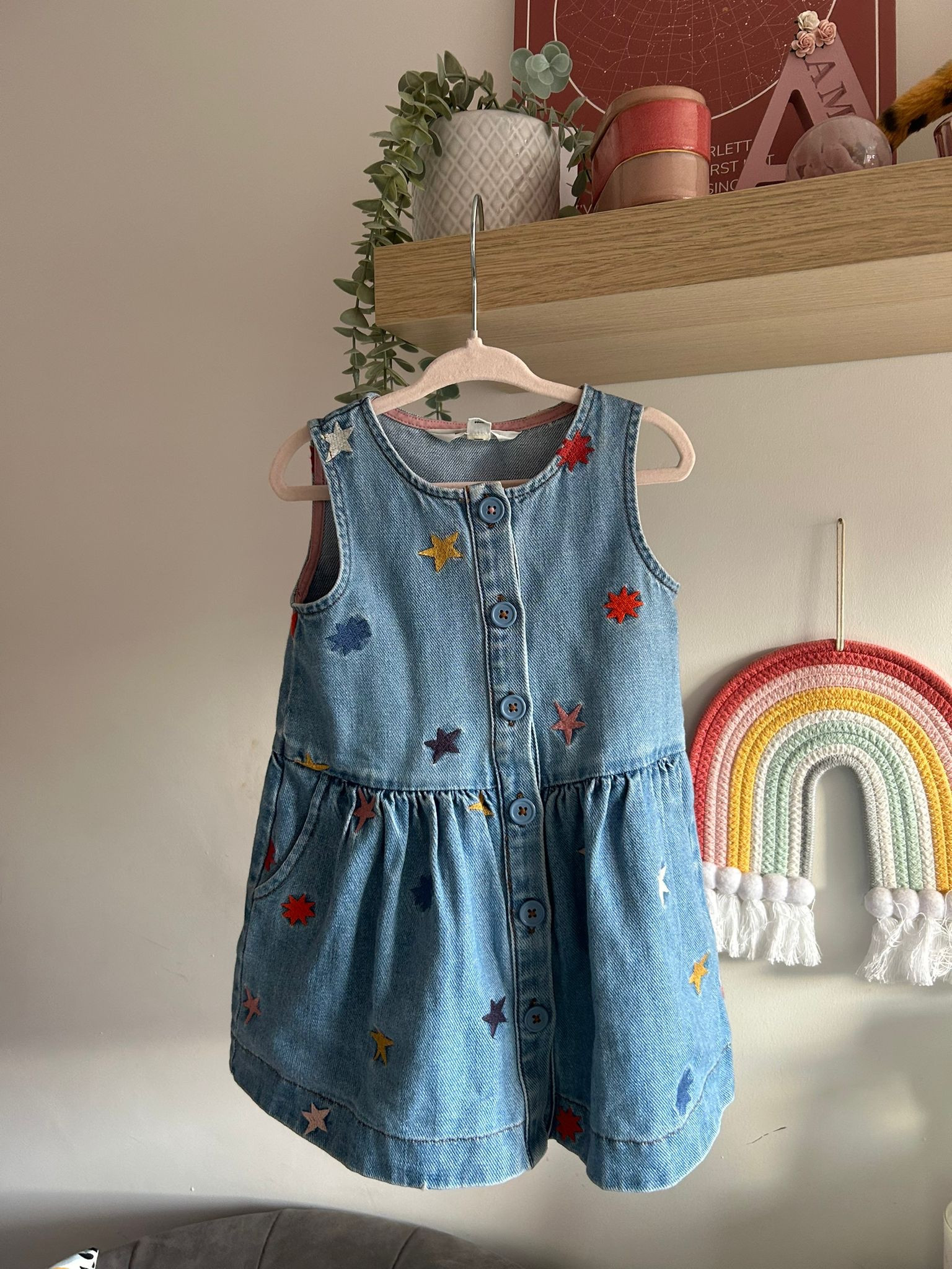 Toddlers Denim embroidered dress, dungaree dress,boden 

#LTKbaby #LTKfamily #LTKkids