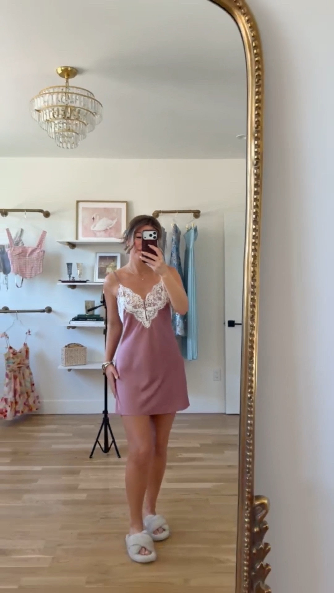 Victoria's Secret sleepwear pink lace night gown 

i do my normal size small in nighty

electric picks: emerson20
divi: emerson15

Lingerie
Sleepwear
Pajamas
Loungewear
Nighty
Swimsuit
Coverup

#LTKSeasonal #LTKootd #LTKgrwm