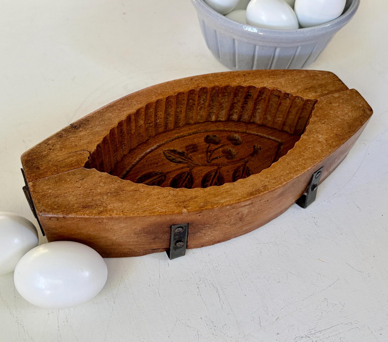 Rare Large Hinged Antique Butter Mold With Cherry Design - Etsy | Etsy (Global)
