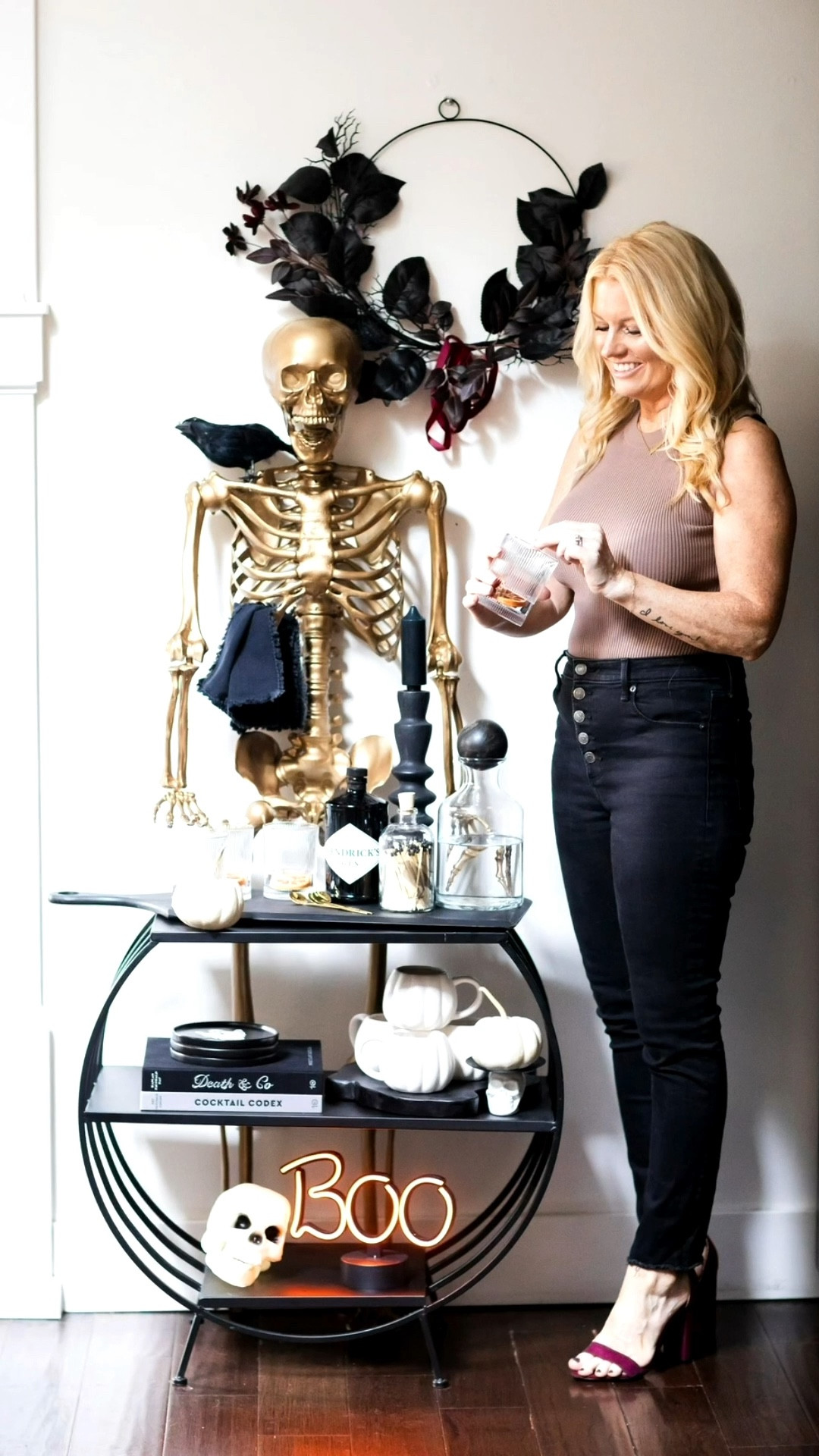 Shop the look of my thrifted Halloween bar cart—affordable finds styled for spooky season. Simple touches that make a big impact.

#LTKParties #LTKSeasonal #LTKHome