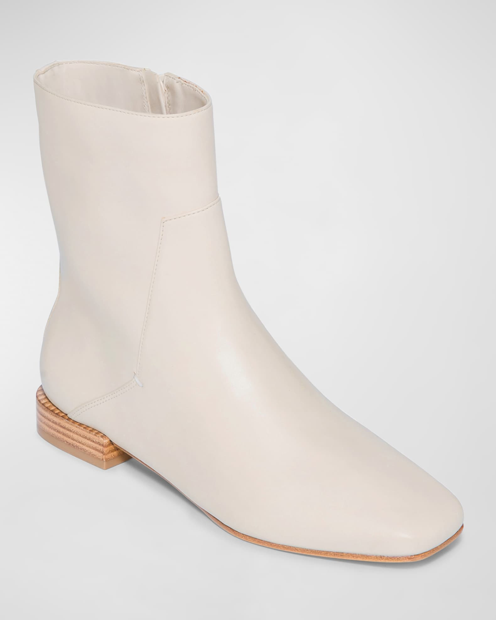 Bernardo Pierce Leather Ankle Booties | Neiman Marcus