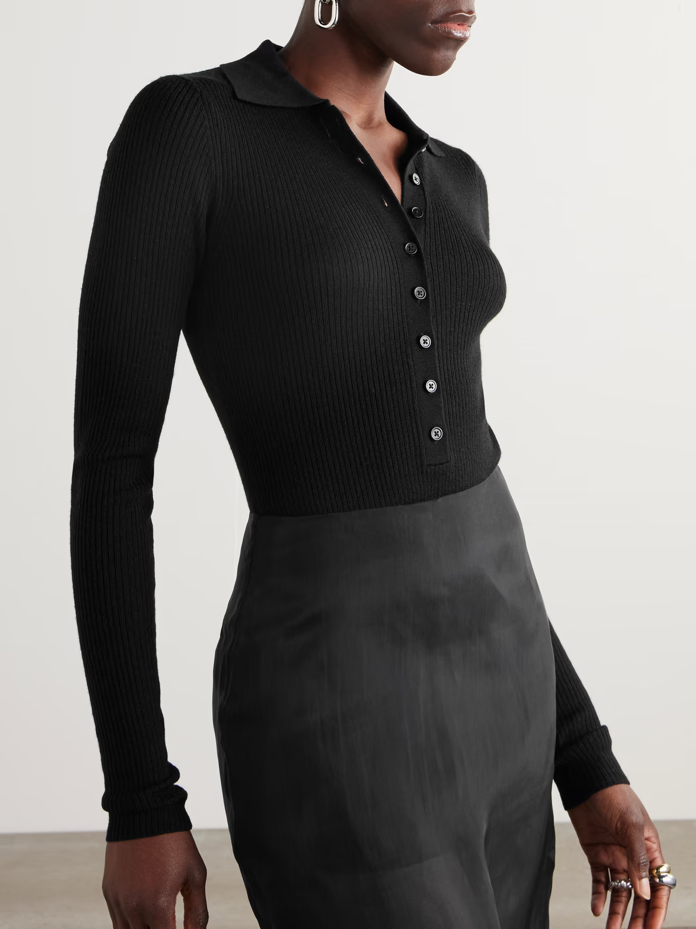 Solana ribbed wool, silk and cashmere-blend bodysuit | NET-A-PORTER (UK & EU)