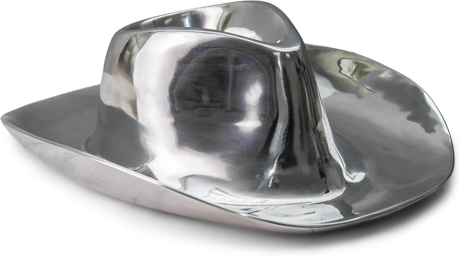 India Handicrafts 11114 Western Cowboy Hat 16 x 16 x 6 Inches Silver Aluminum Metal Fruit, Veggie... | Amazon (US)