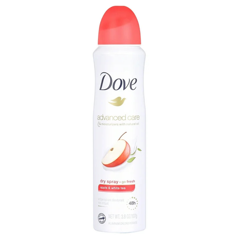 Dove Advanced Care Long Lasting Antiperspirant Deodorant Spray for Women Apple & White Tea, 3.8 o... | Walmart (US)
