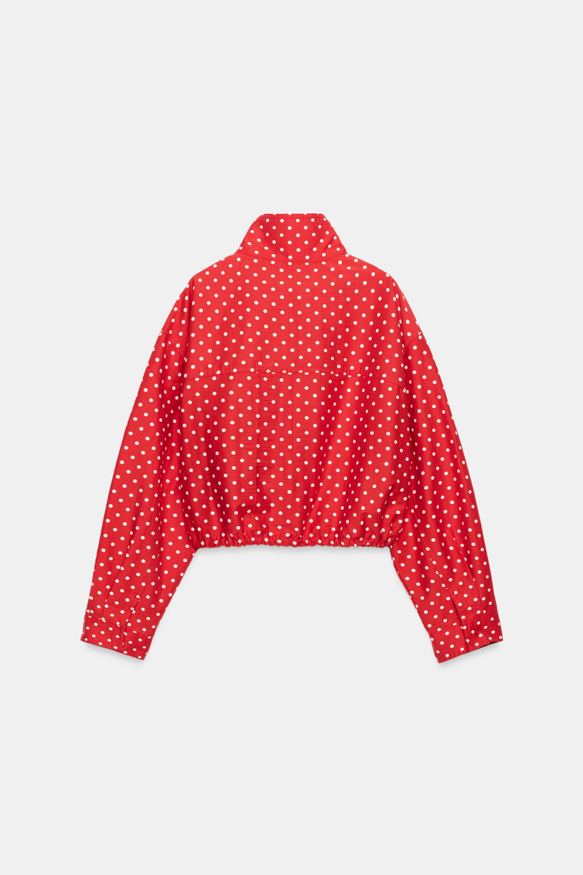 PUFFED POLKA DOT JACKET | Zara US