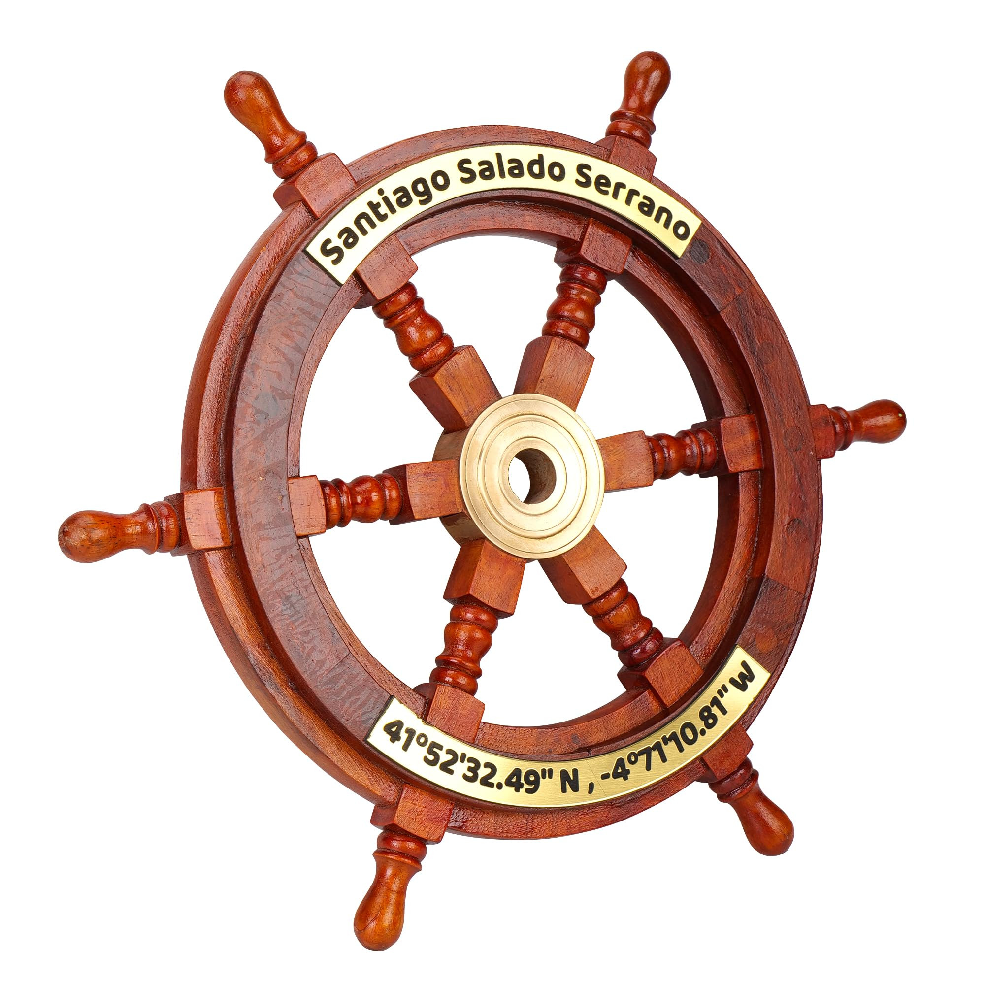 Personalized Nautical Handcrafted Ship Wheel – Natural Wood Ship Wheel | Home & Gifts | Ship Wh... | Amazon (CA)