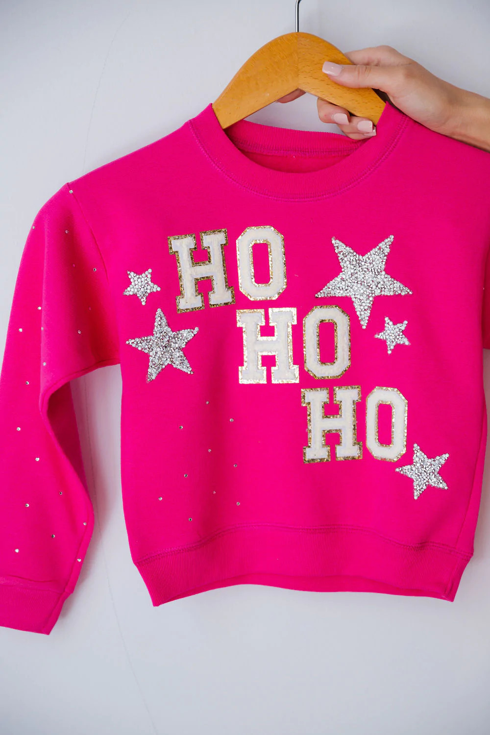 MINI KIDS HO HO HO PINK PULLOVER | Judith March