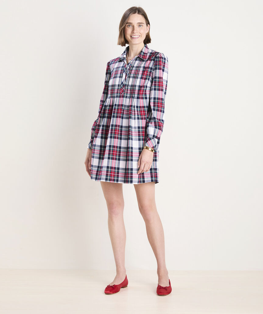 Pintuck Popover Dress | vineyard vines