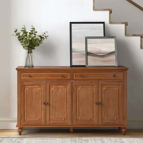 Ruby 58''Traditional Wide 2 Drawer Sideboard with Adjustable Shelves By HULALA HOME - Bed Bath & ... | Bed Bath & Beyond