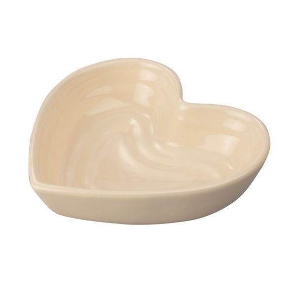 Red & Pink Stoneware Heart-Shaped Plate, Cream | CVS