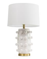 27in Dot Textured Ceramic Metal Base Table Lamp | New Arrivals | | TJ Maxx