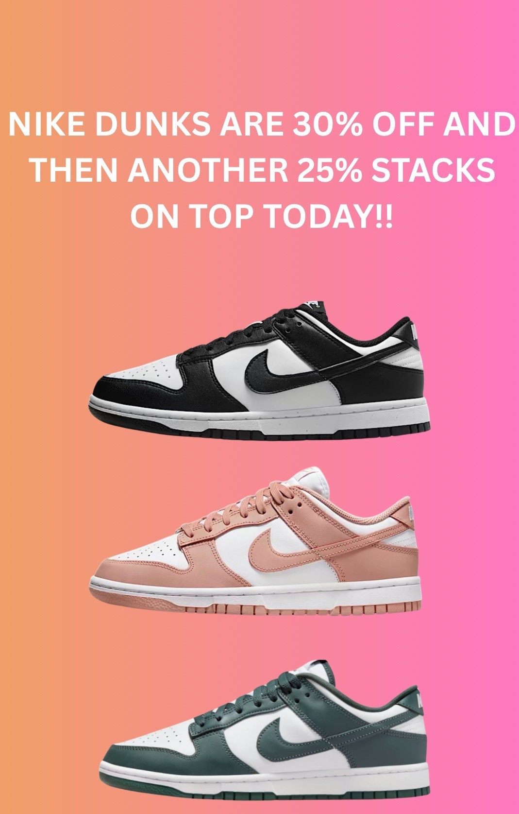 Nike on sale! Use code CYBER to save an EXTRA 25% 

#LTKHoliday #LTKFindsUnder100 #LTKGiftGuide