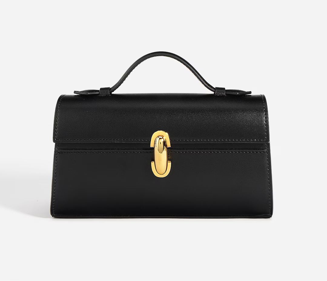 Fashion Leather Box Handbag Square Handbag Women Leather Bag Luxury Handbag Clutch Purse Clutch B... | Etsy (US)
