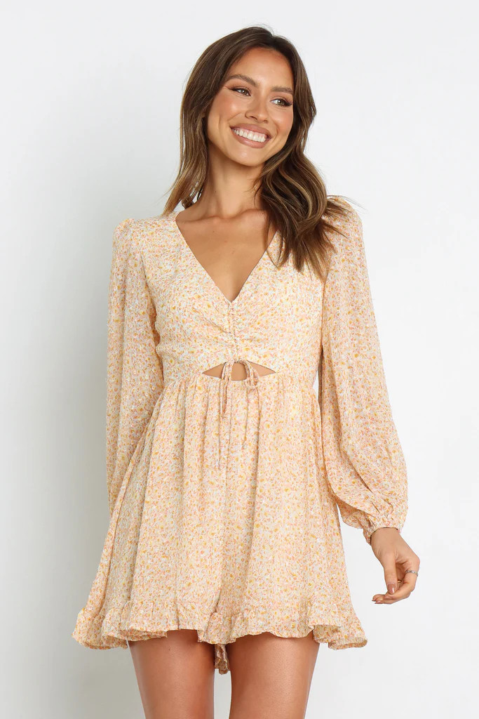 Numu Romper - Orange Floral | Petal & Pup (AU)